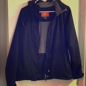 Women’s Black Merrell winter coat.